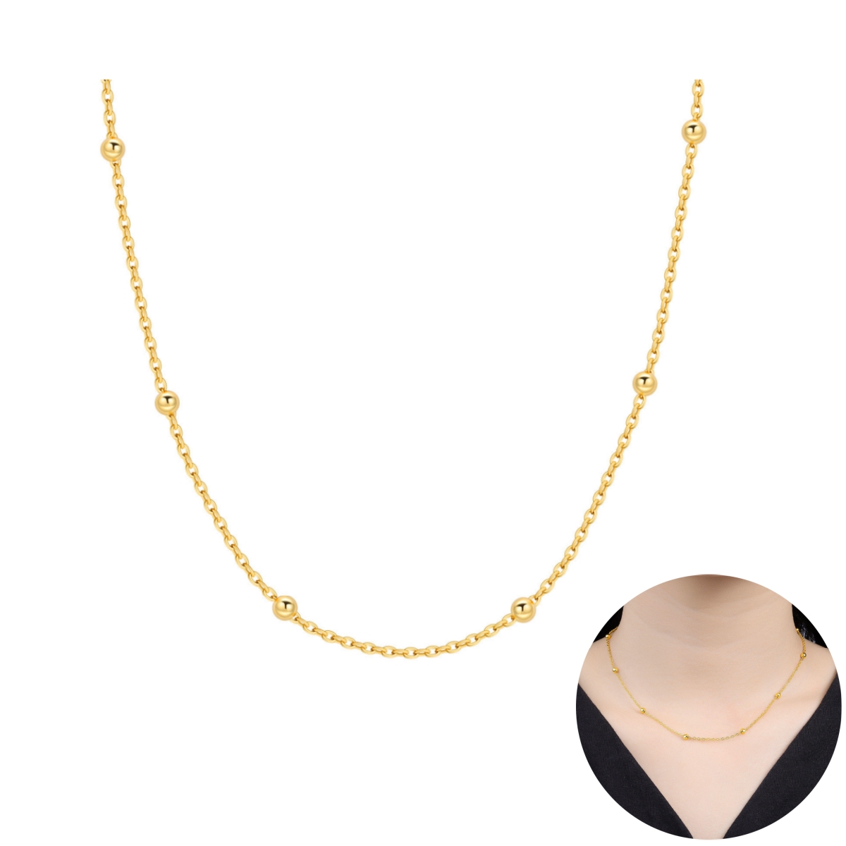 Orstarry S925 Sterling Silver  - огляд і ціна Pearl Trim Chain