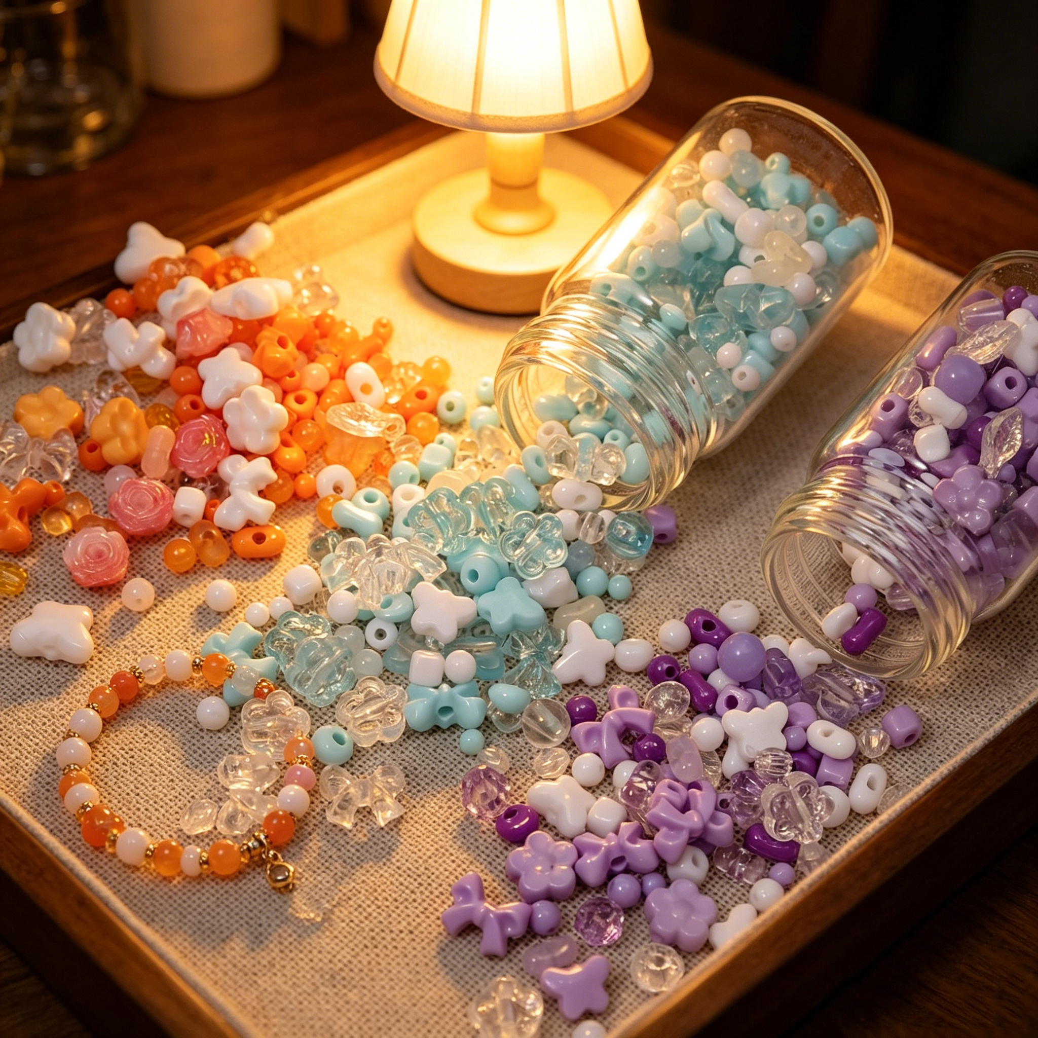100-130Pcs Acrylic Bow Flower  - огляд і ціна Embellishment Crafts