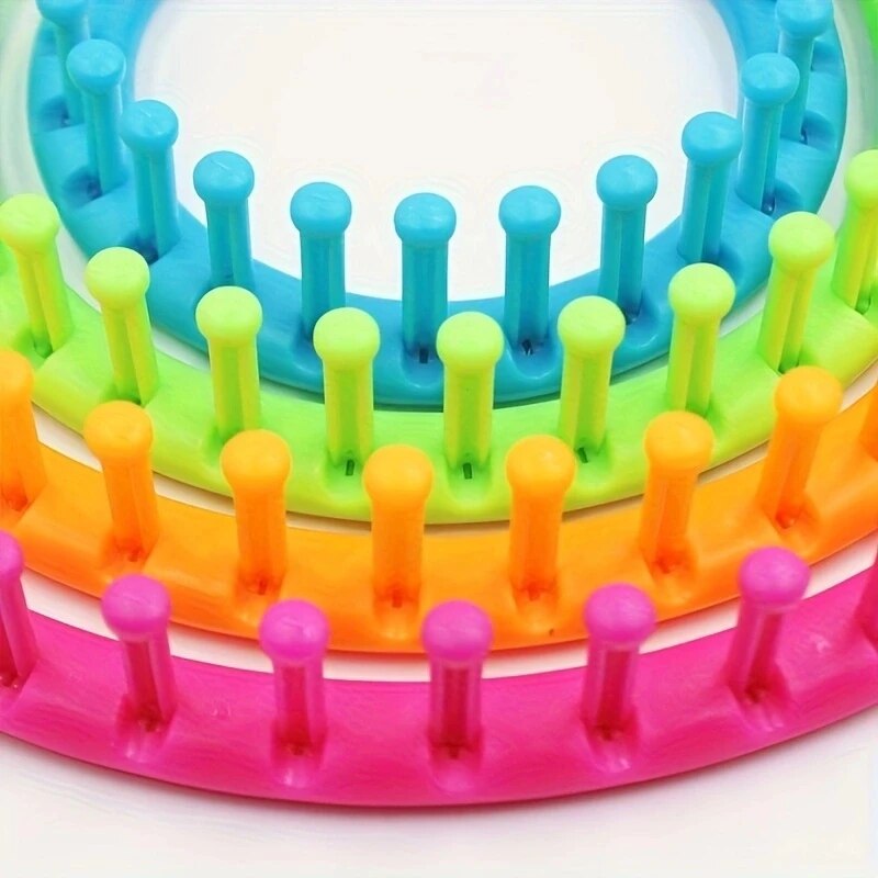 4 Size Round Plastic Scarf Kni - огляд і ціна Pom Pom Maker Tool