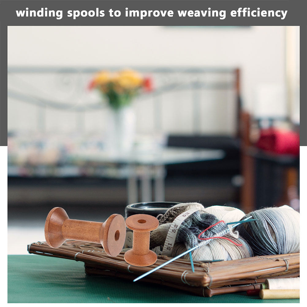 7Pcs Wooden Thread Spools Empt - огляд і ціна Embroidery Craft