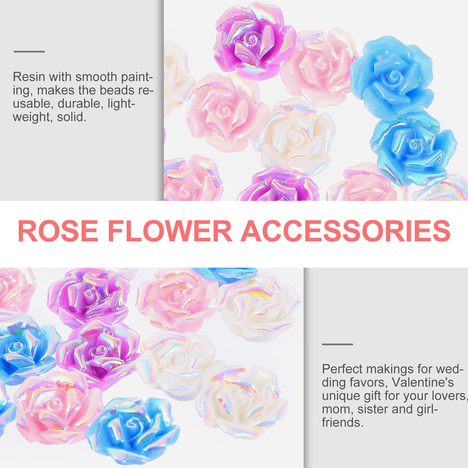 20Pcs Rose Flower Phone Case A - огляд і ціна Embellishment Crafts