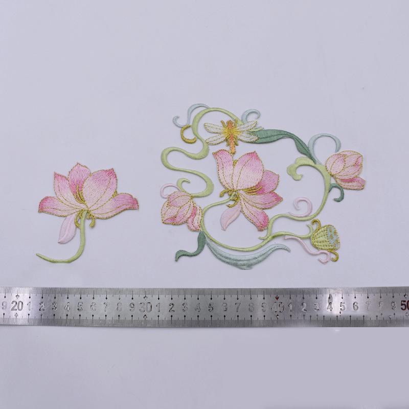 1Pcs Iron On Embroidered Flowe - огляд і ціна Applique Patch Flower