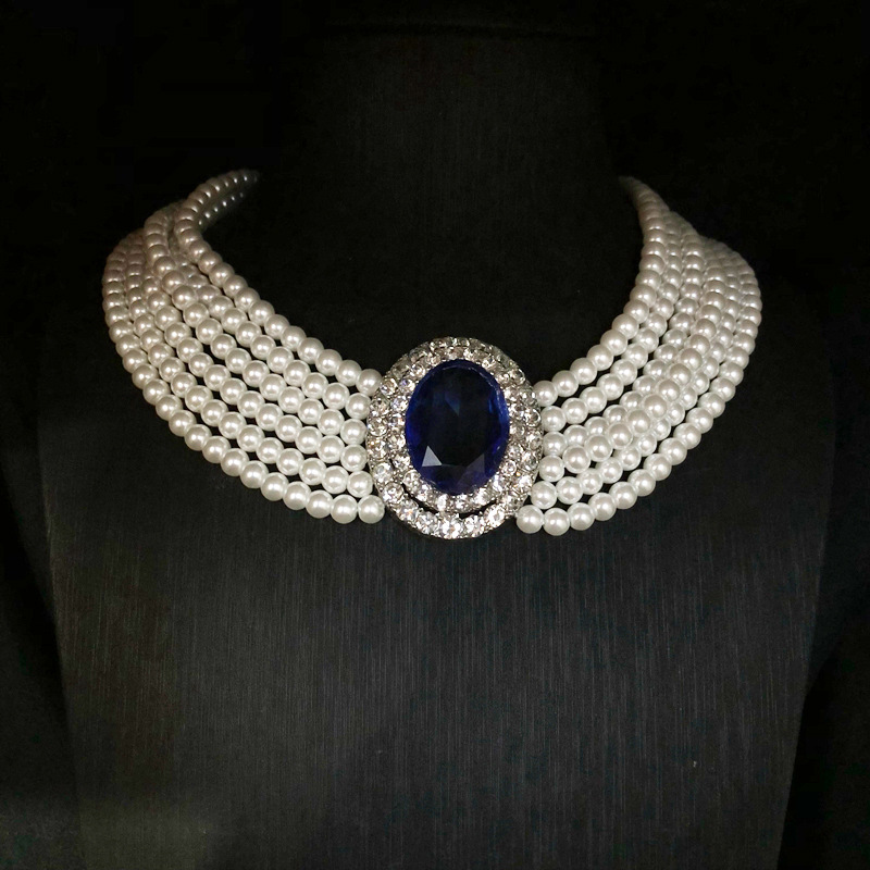 2026 French Retro Rhinestone I - огляд і ціна Pearl Trim Chain