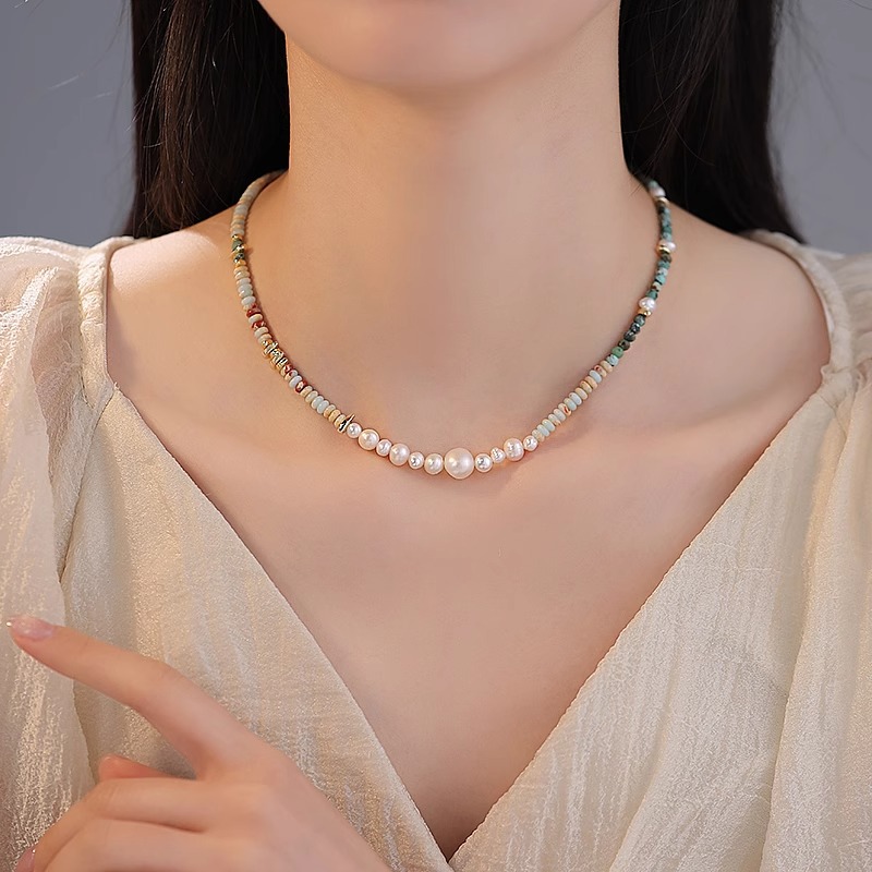 New Arrival Trendy Mixed Color - огляд і ціна Pearl Trim Chain