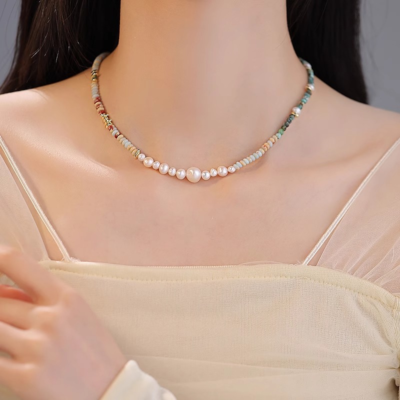 New Arrival Trendy Mixed Color - огляд і ціна Pearl Trim Chain