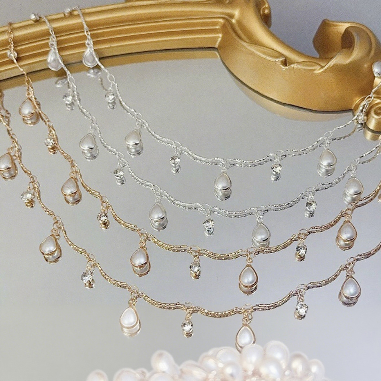 0.5/1/2M Exquisite Curved Stic - огляд і ціна Pearl Trim Chain