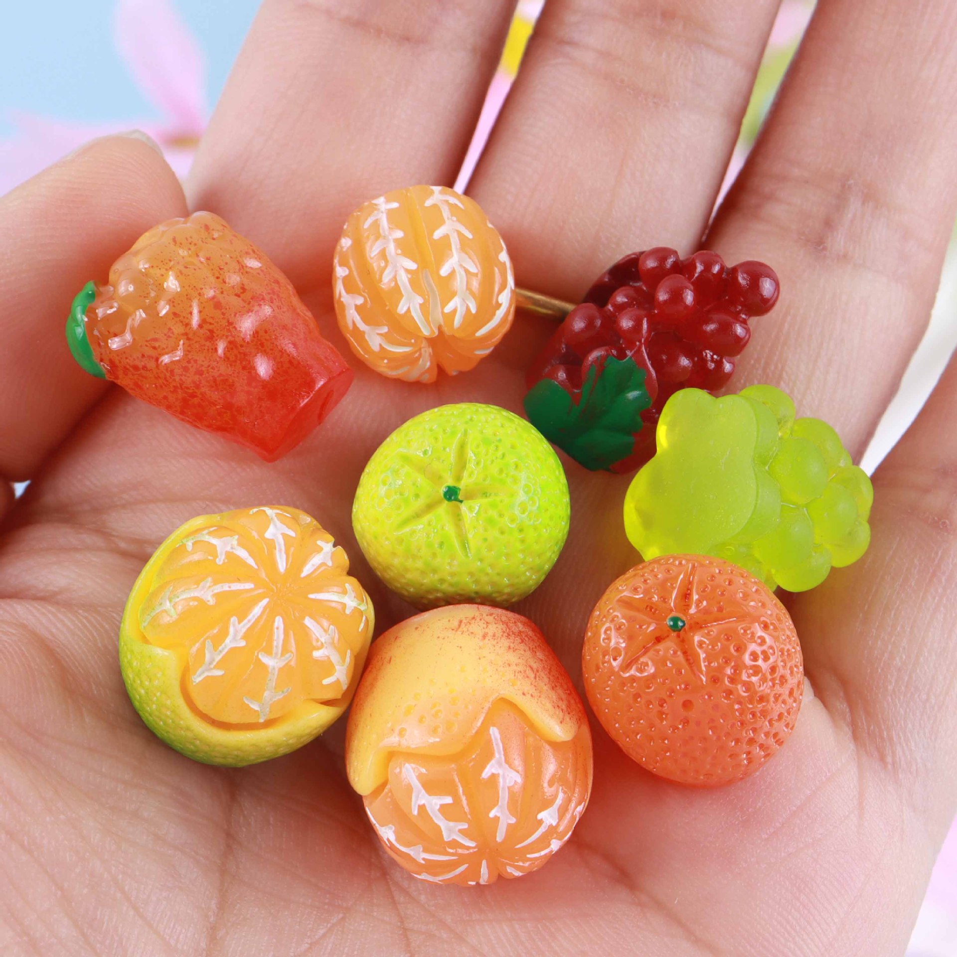 10pcs Diy Mini Resin Orange Fr - огляд і ціна Christmas Craft Embellishment