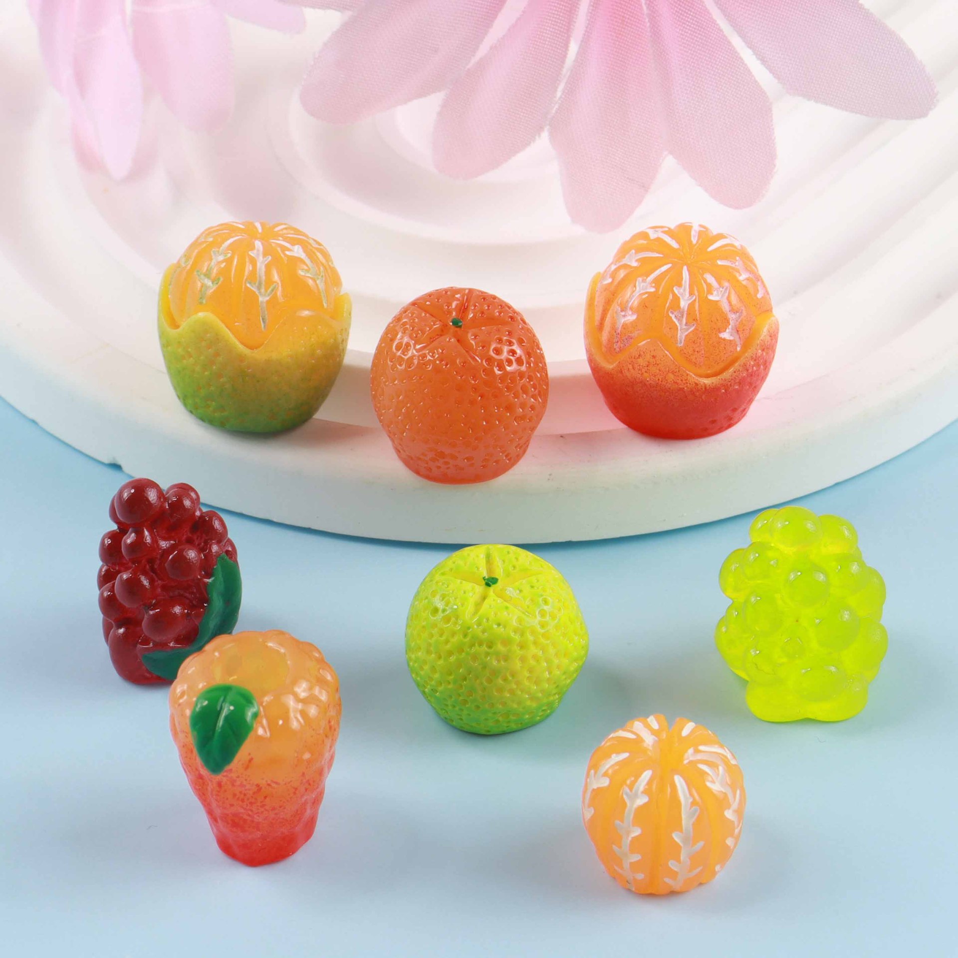 10pcs Diy Mini Resin Orange Fr - огляд і ціна Christmas Craft Embellishment