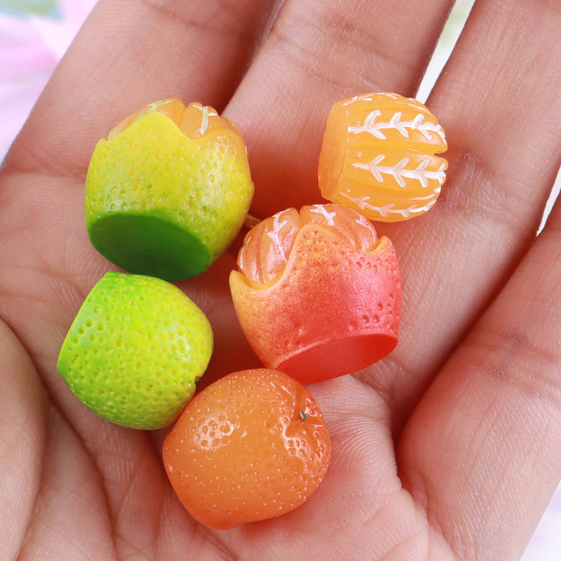 10pcs Diy Mini Resin Orange Fr - огляд і ціна Christmas Craft Embellishment