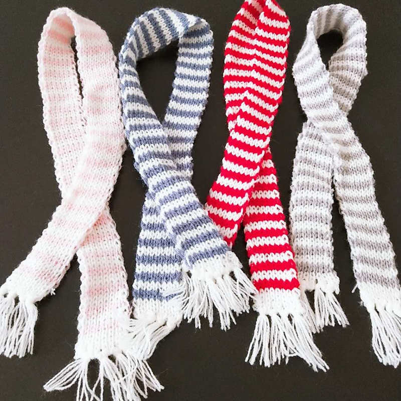 2-10PCS Hand Knitted Stripe Lo - огляд і ціна Christmas Craft Embellishment
