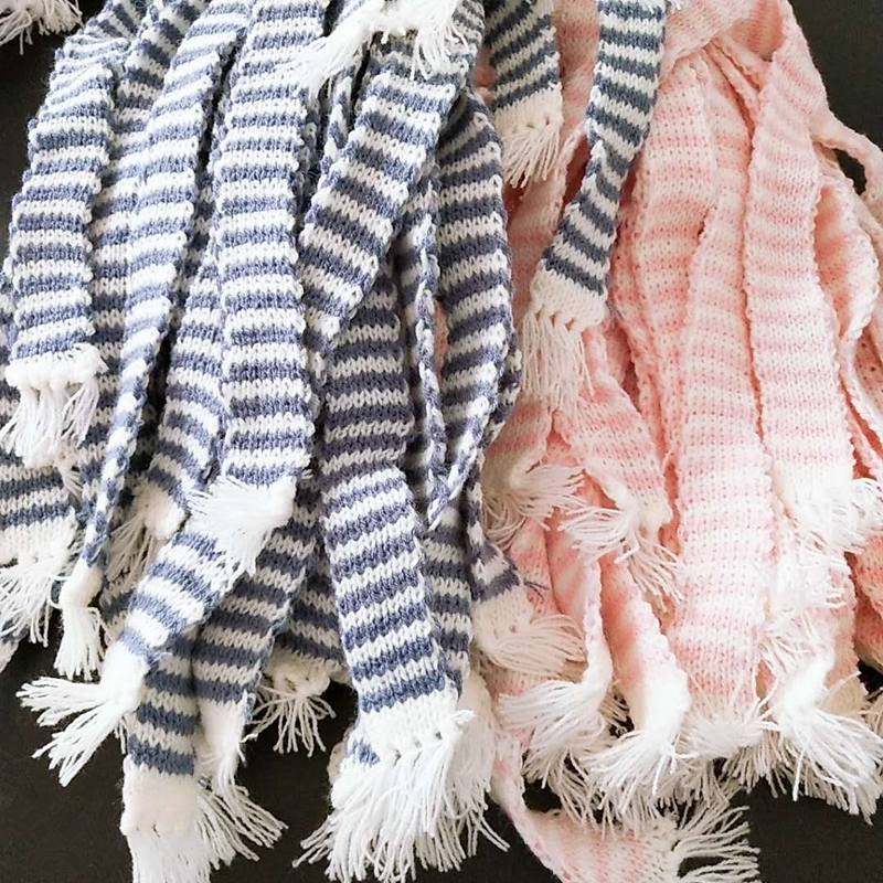 2-10PCS Hand Knitted Stripe Lo - огляд і ціна Christmas Craft Embellishment