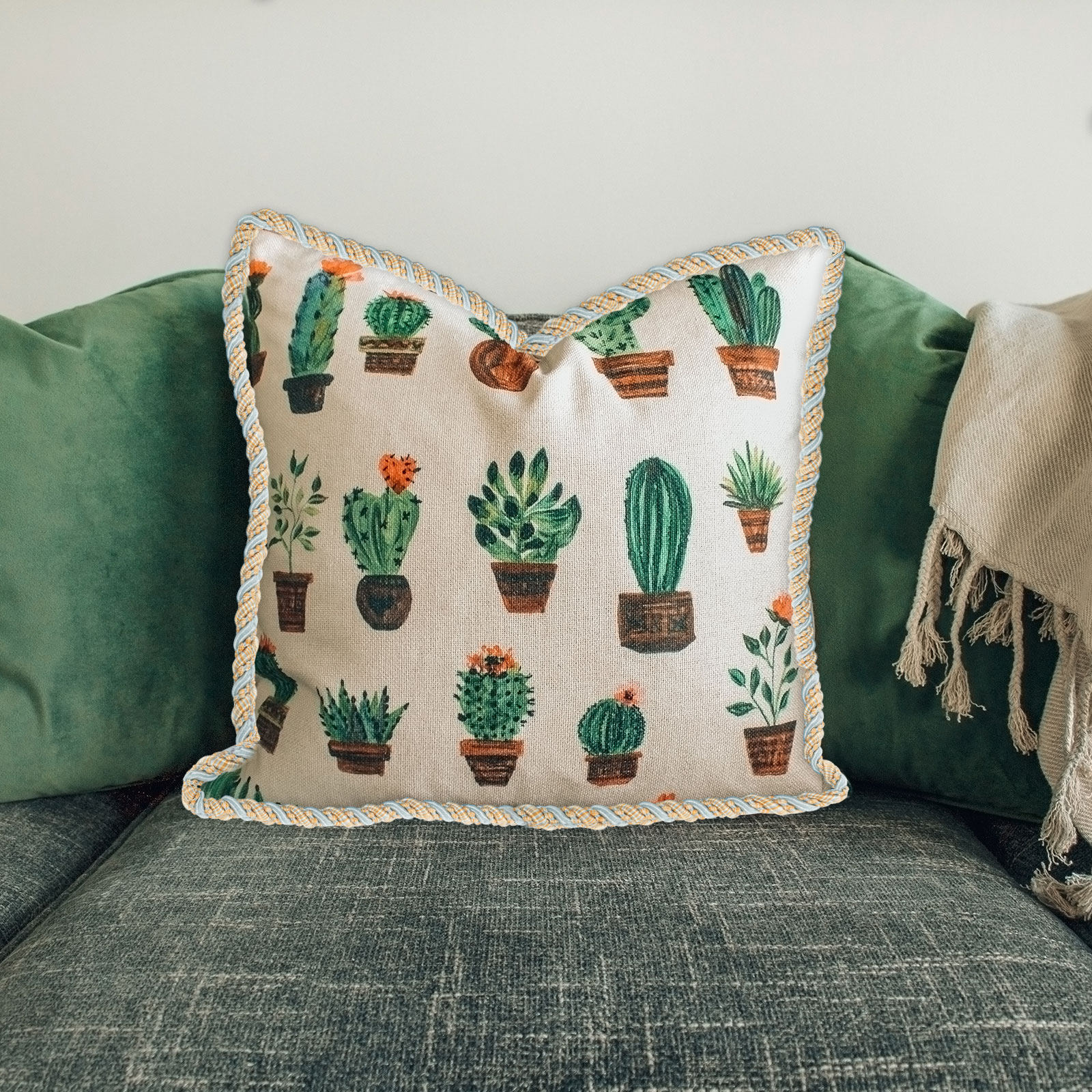Decorative Sofa Cushion Rope P - огляд і ціна Cord Trim Twisted