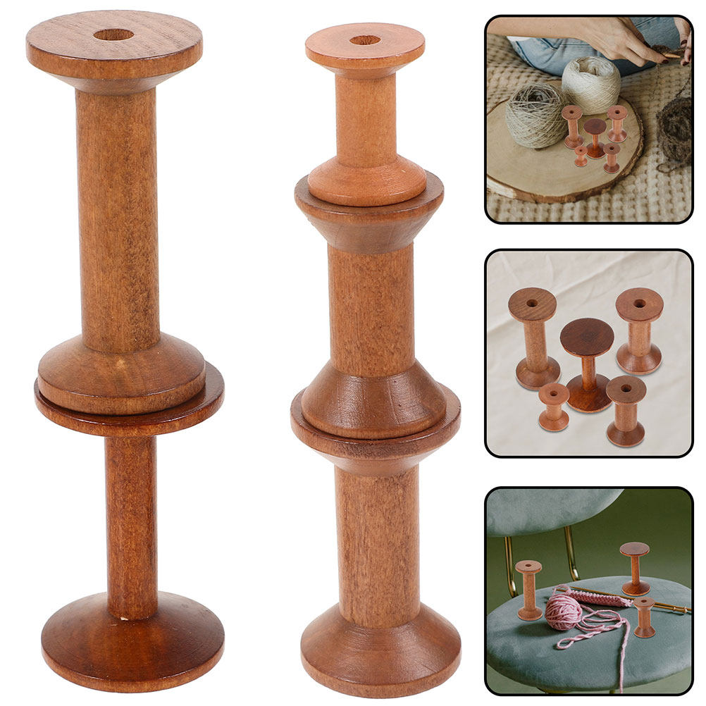 7Pcs Wooden Spindles for Sewin - огляд і ціна Embroidery Craft