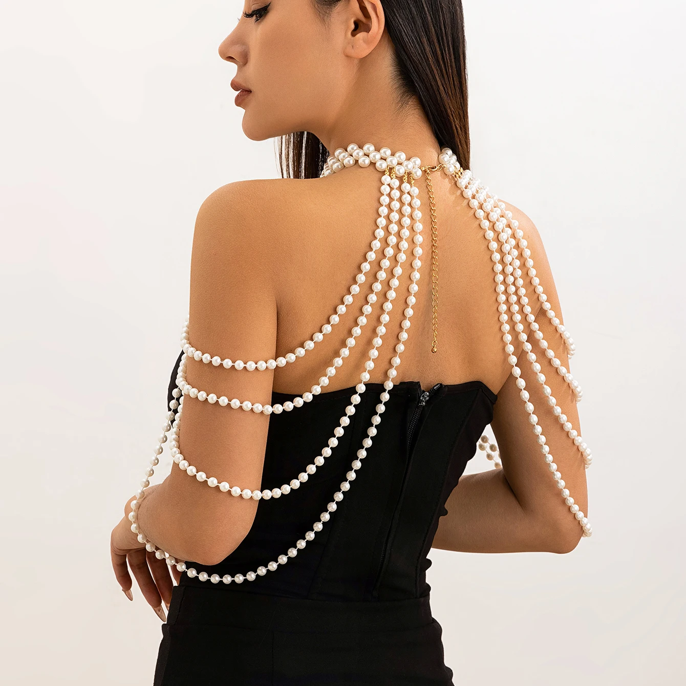 Bridal Tassel Imitation Pearl  - огляд і ціна Pearl Trim Chain
