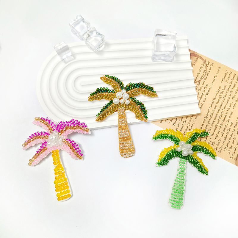 1Pc 3D Coconut Tree Beaded Pat - огляд і ціна Craft Embellishments