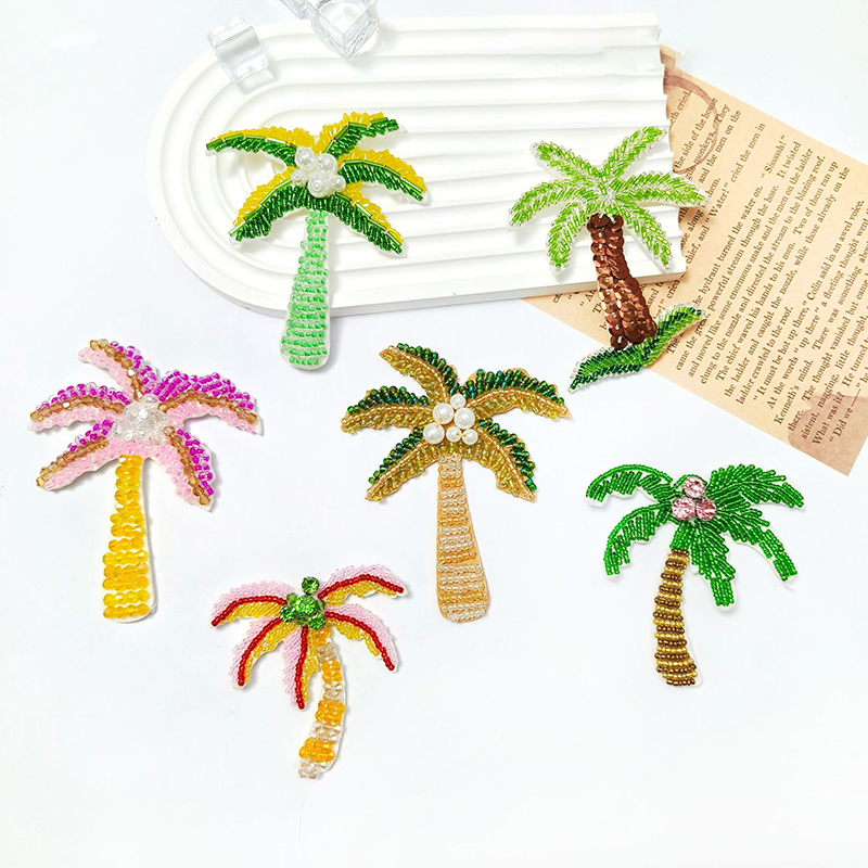1Pc 3D Coconut Tree Beaded Pat - огляд і ціна Craft Embellishments