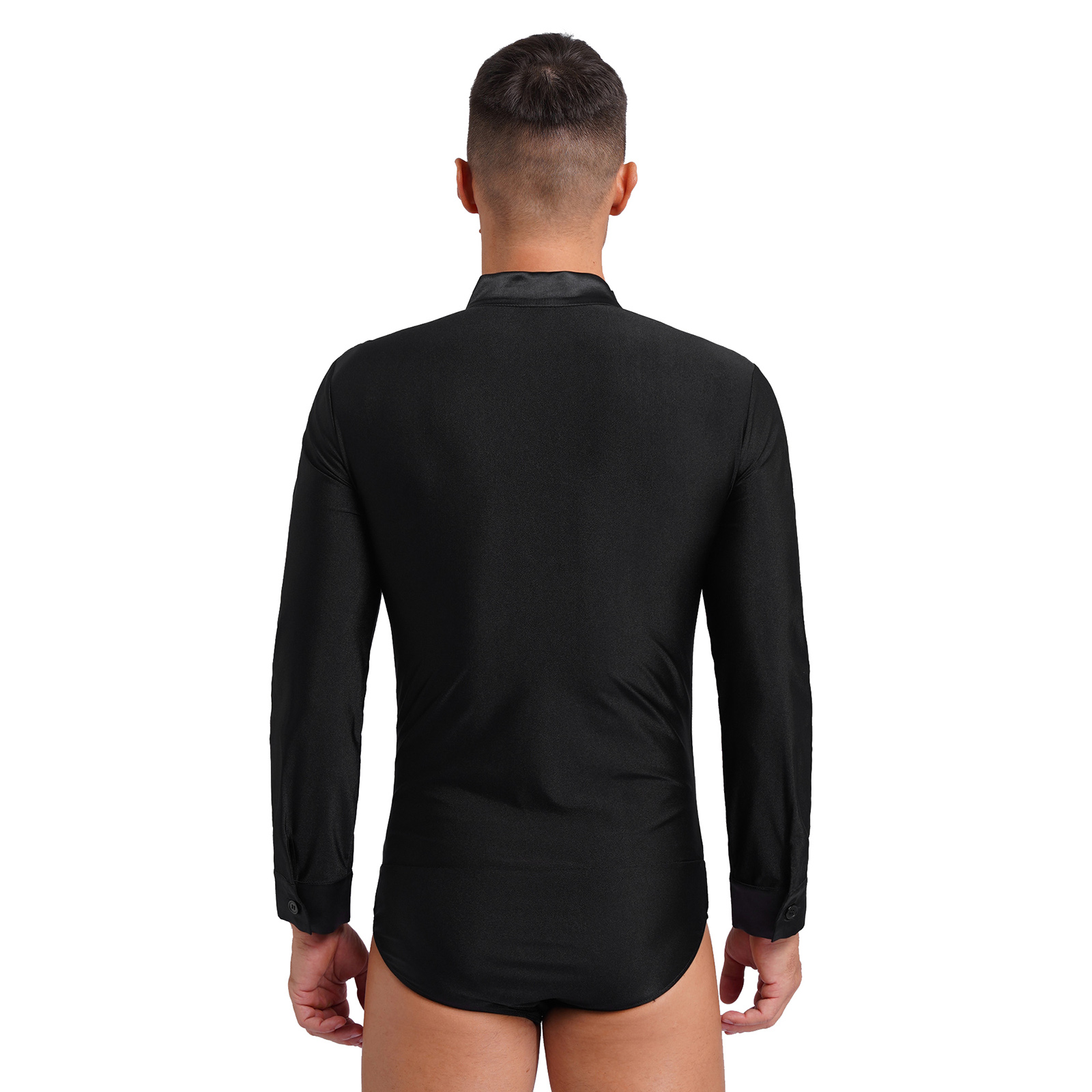 Mens Latin Jazz Dance Leotard  - огляд і ціна Rhinestone Banding Trim