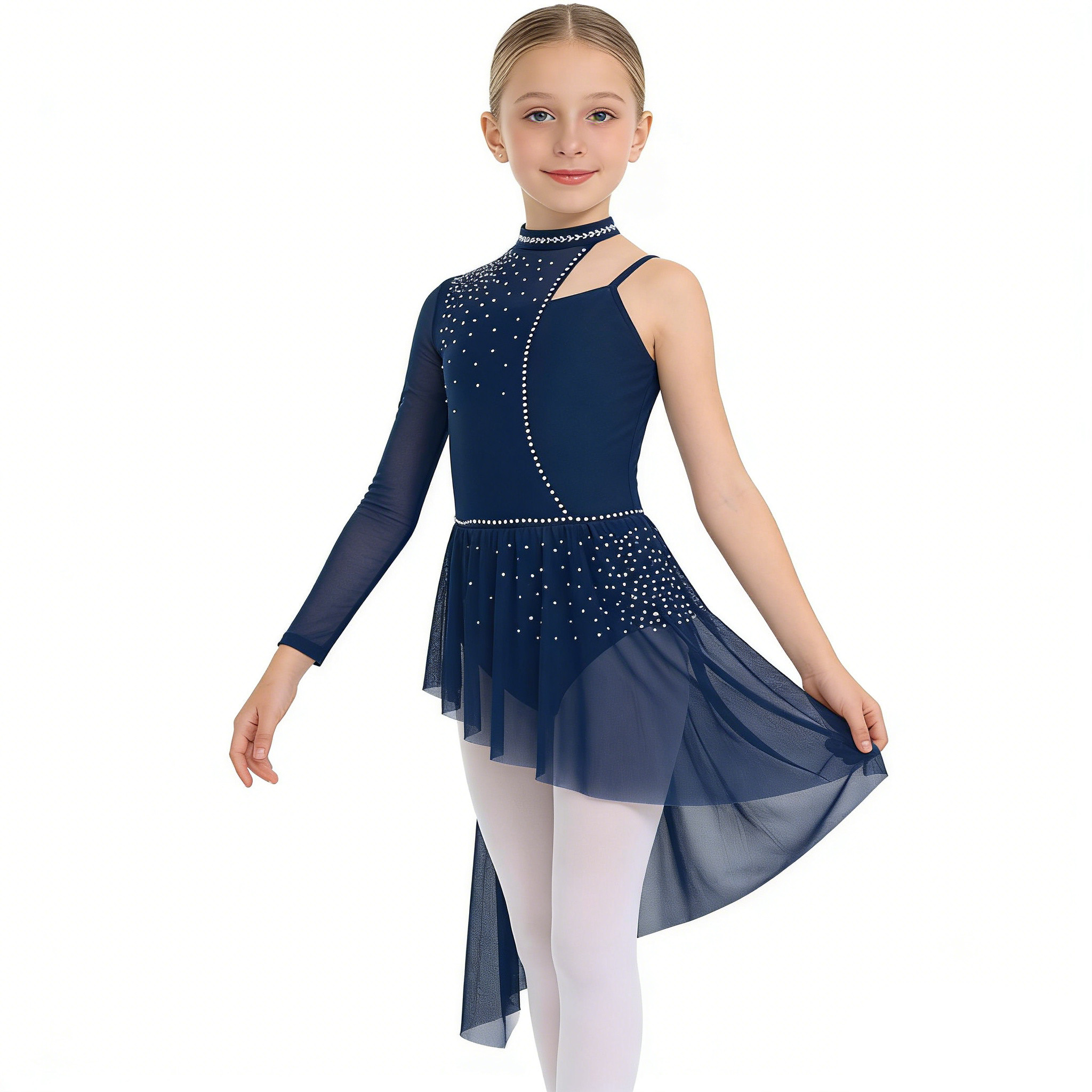 Kids Girls Modern Lyrical Danc - огляд і ціна Rhinestone Banding Trim
