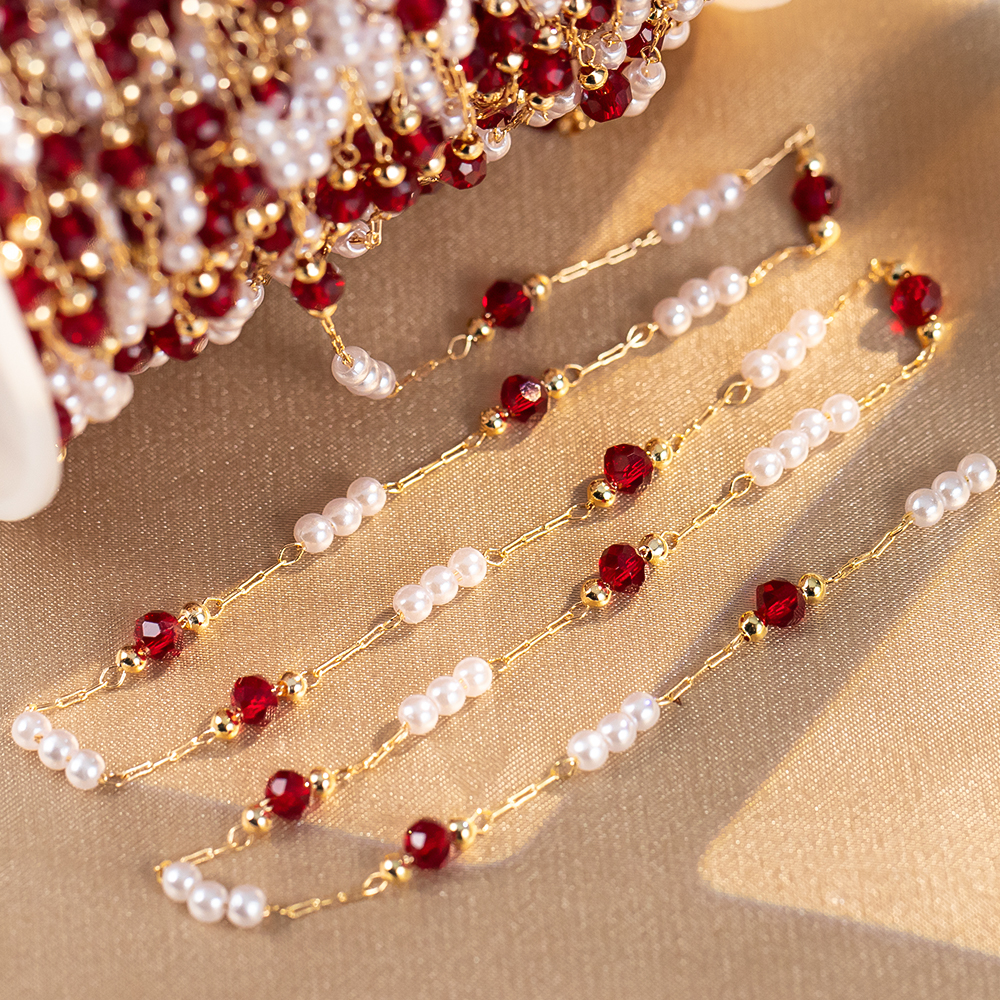 50cm/100cm Imitation Pearl Cop - огляд і ціна Pearl Trim Chain