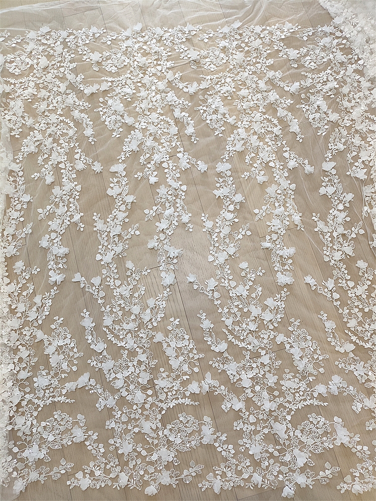 Ivory 3D Floral Hand Beaded La - огляд і ціна Craft Embellishments