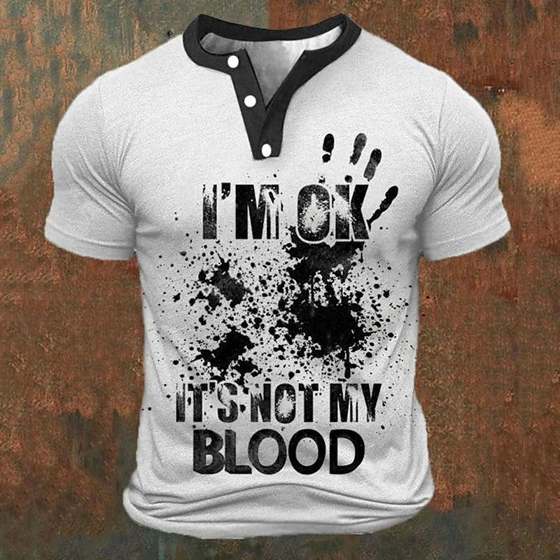 Funny 3D Letter Print Men's He - огляд і ціна Embellish Knit