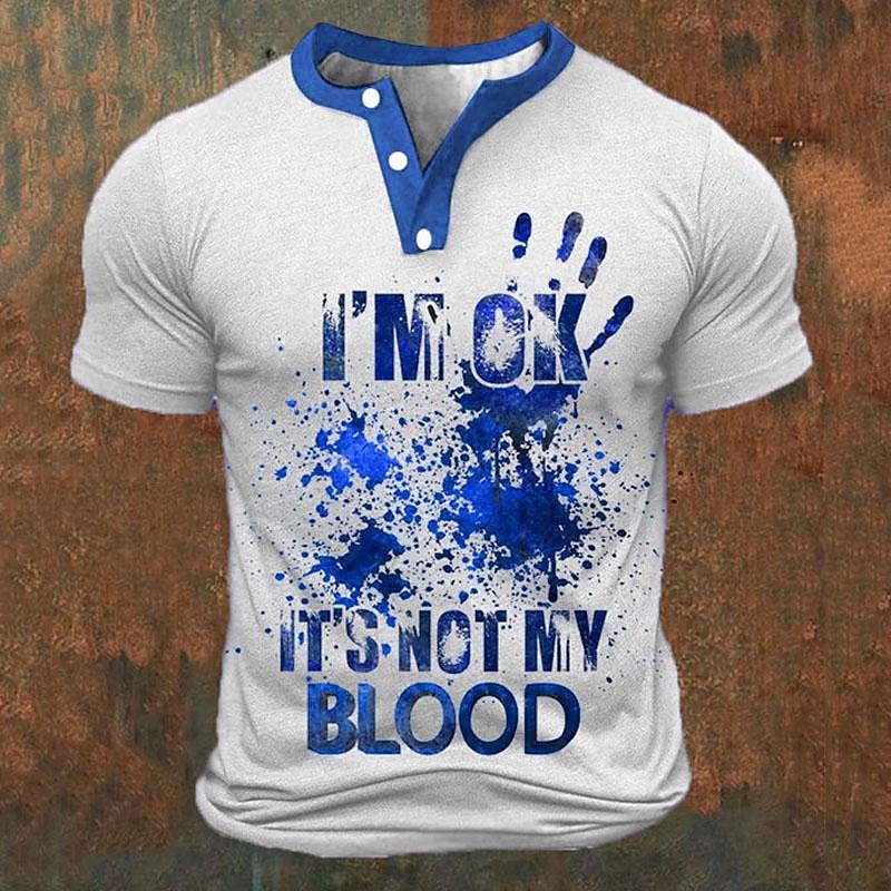 Funny 3D Letter Print Men's He - огляд і ціна Embellish Knit