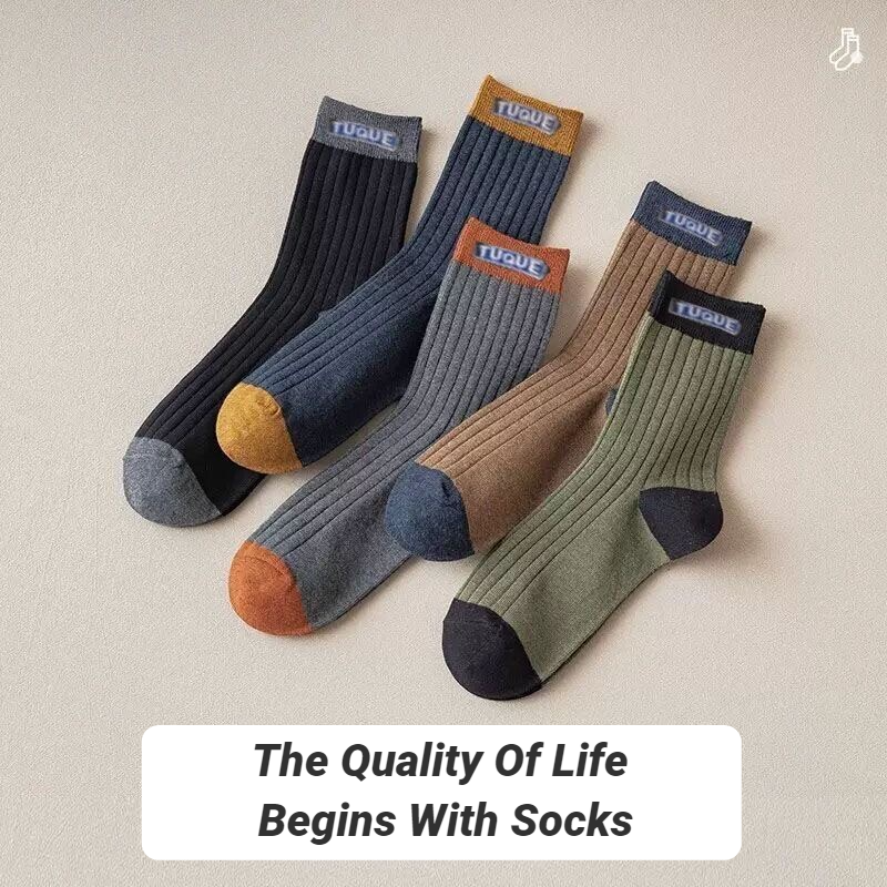 5 Pairs Men's Trendy Color Blo - огляд і ціна Embellish Knit