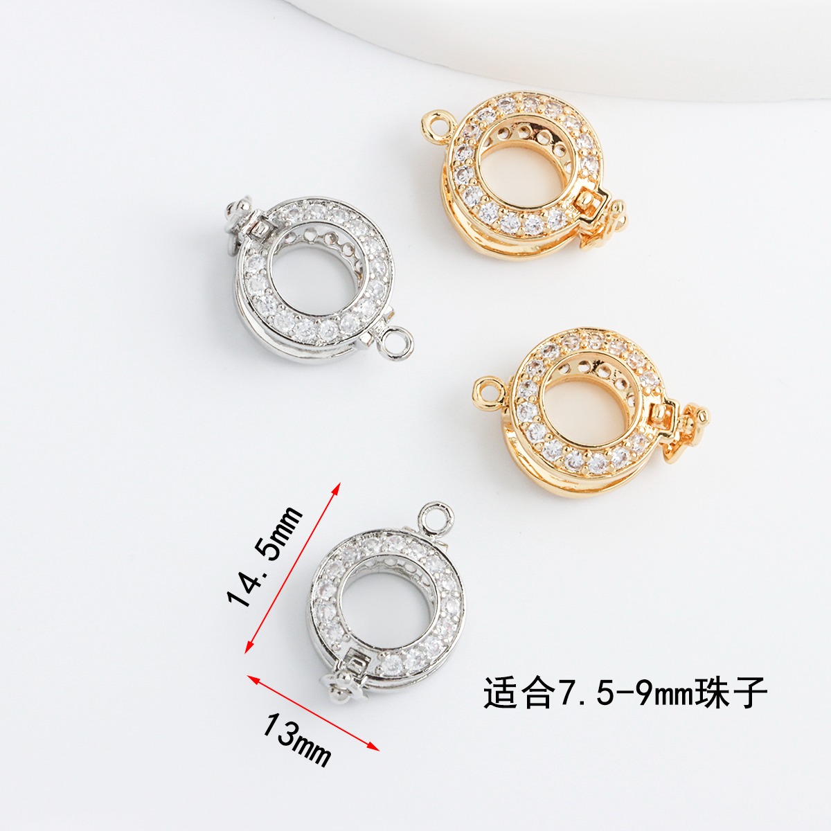 18K Real Gold-plated Zircon Ro - огляд і ціна Pearl Trim Chain