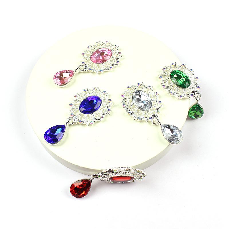 5Pcs Water Droplets Brooch Acc - огляд і ціна Sew On Rhinestone