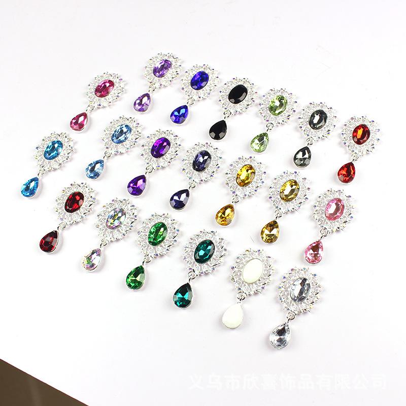 5Pcs Water Droplets Brooch Acc - огляд і ціна Sew On Rhinestone
